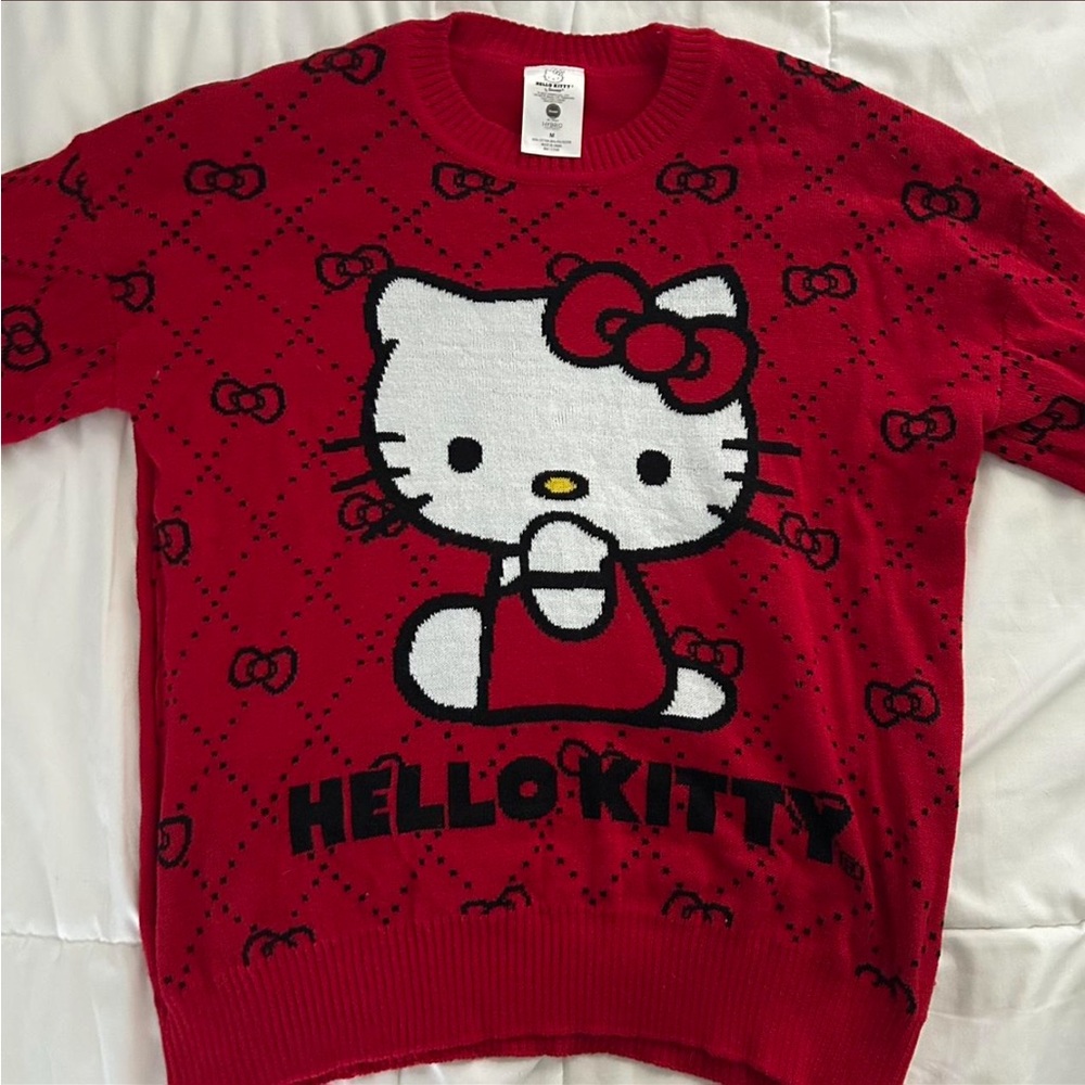 Hello Kitty Sweater in Red and Black